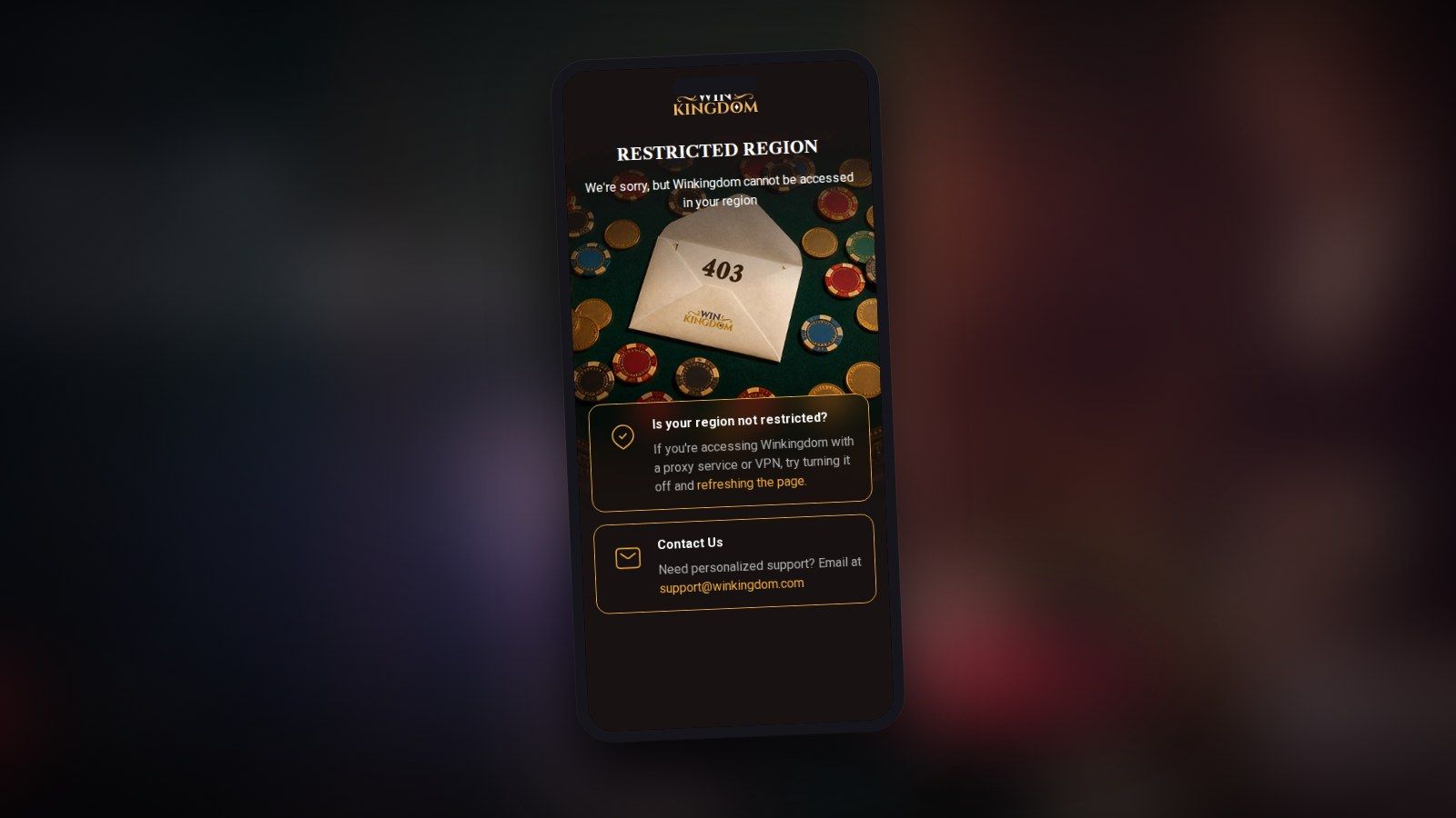Winkingdom Casino App